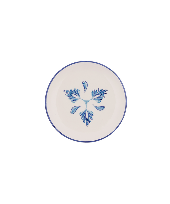 Rebecca Udall Eleanor Side Plate, Blue, White Background 