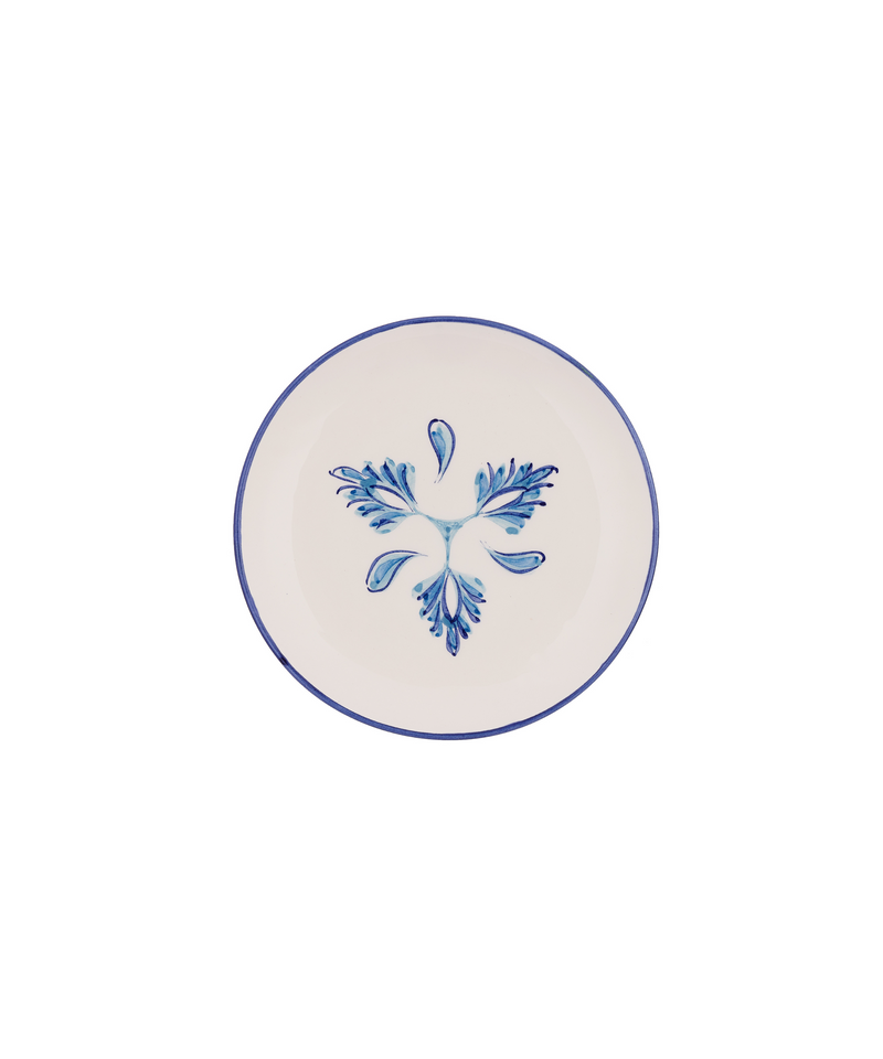 Rebecca Udall Eleanor Side Plate, Blue, White Background 