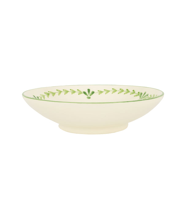 Rebecca Udall Elouise Pasta Bowl Crockery, Sage Green Frontal View