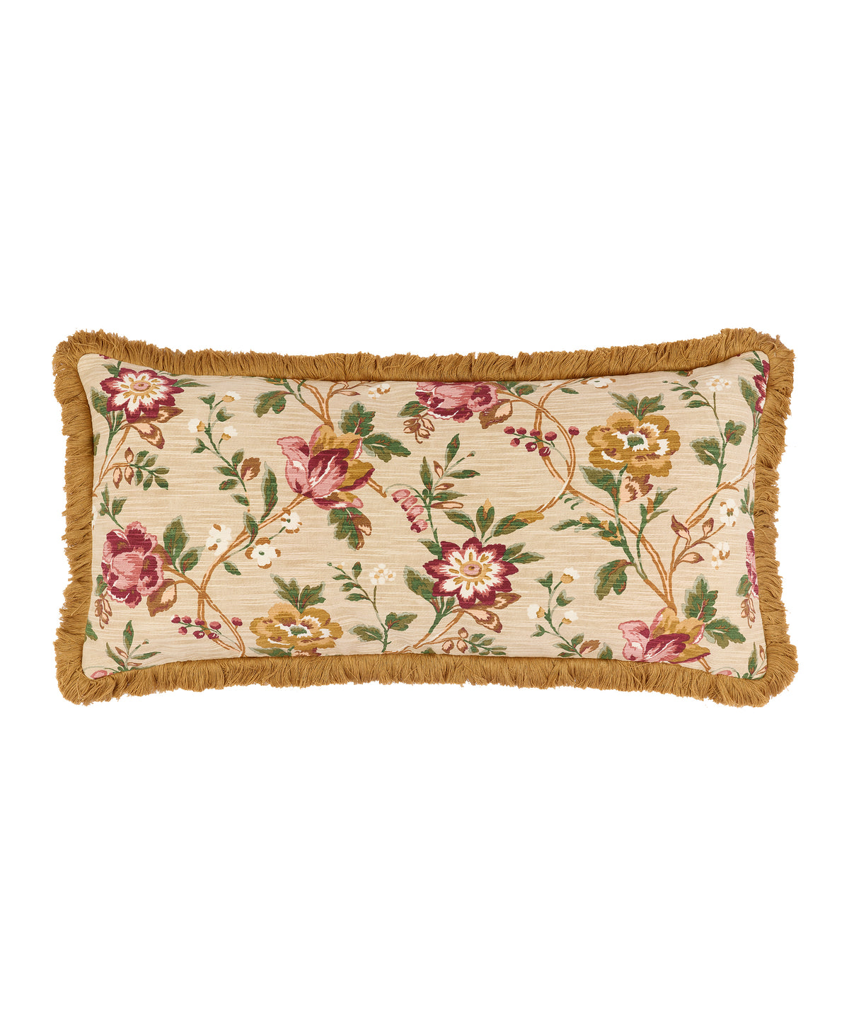 Emily Fringed Lumbar Cushion, Cut Out