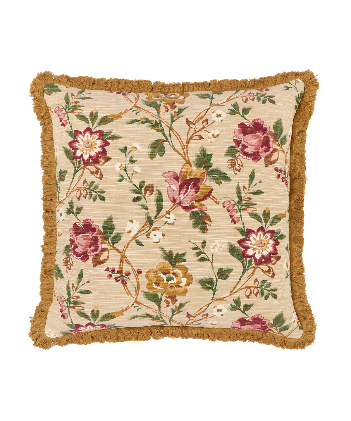 Emily Fringed Square Cushion, Cut Out
