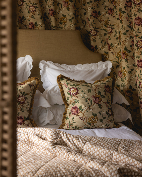 Emily Fringed Square Cushion