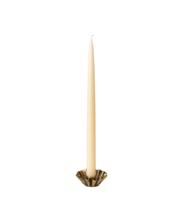 Esme Taper Candleholder, Brass