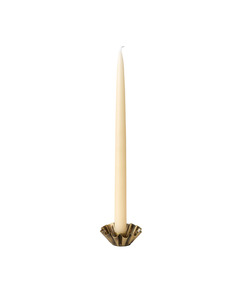 Esme Taper Candleholder, Brass