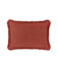 Estelle Pleated Linen Cushion, Saffron, Cut Out