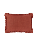 Estelle Pleated Linen Cushion, Saffron, Cut Out
