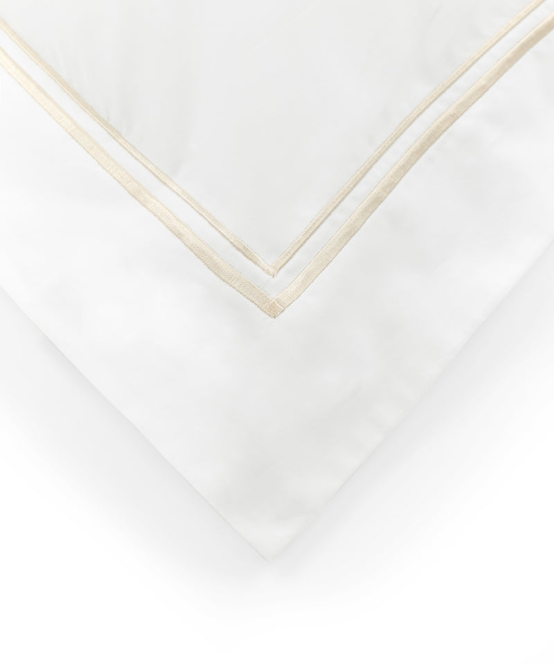 Rebecca Udall, Evora Bed Linen, Buttermilk Two Stitch Cord Embroidery 