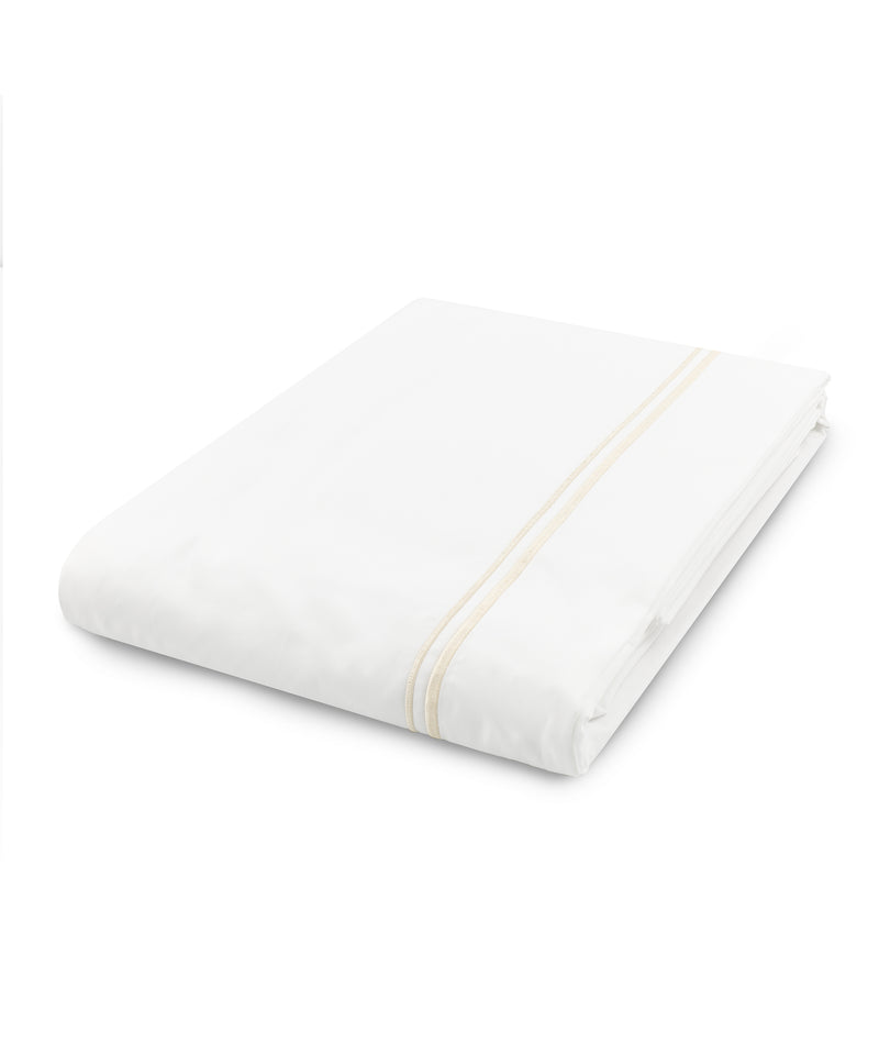 Rebecca Udall, Evora Bed Linen, Buttermilk Two Cord Stitch Duvet Cover