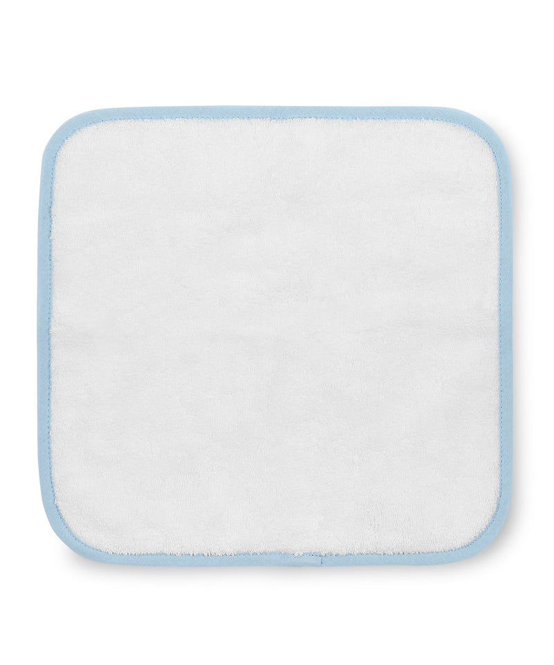 Rebecca Udall luxury Georgina piped bath towels white / powder blue 