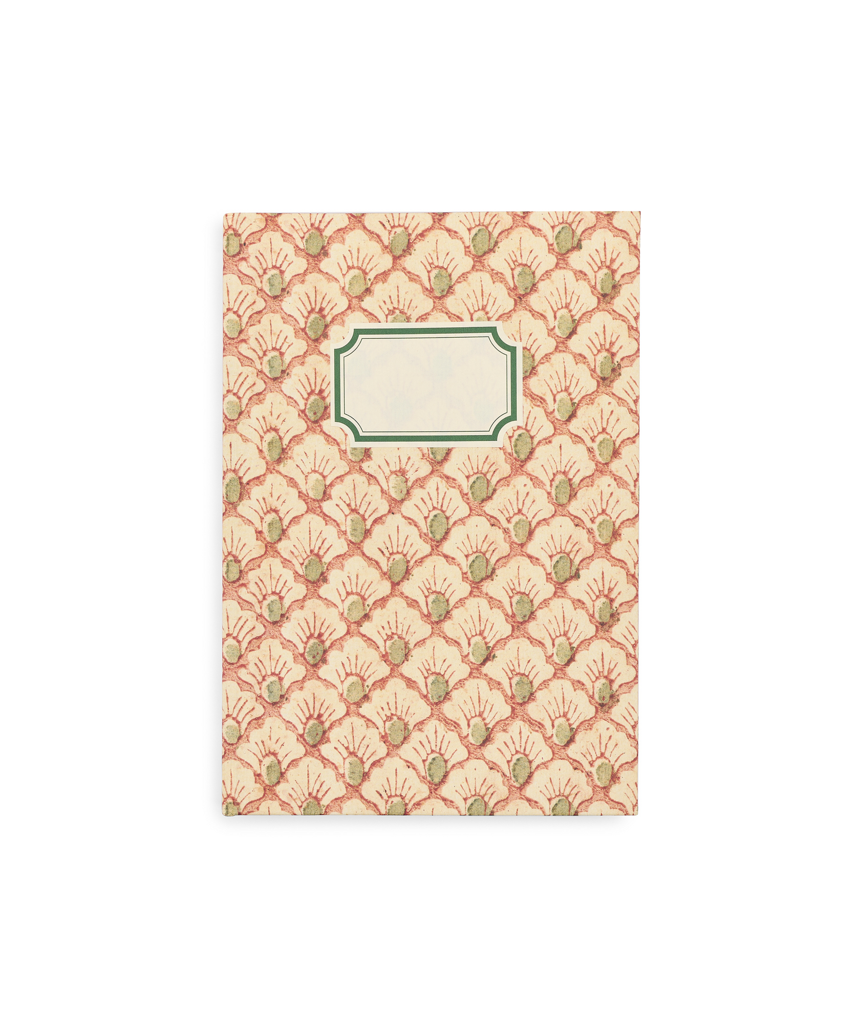 Floral Fan Notebook, Cut Out, Plain Label