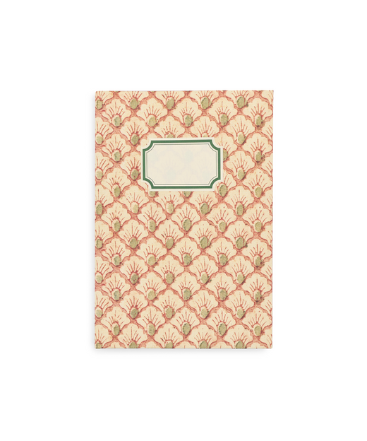 Floral Fan Notebook, Cut Out, Plain Label