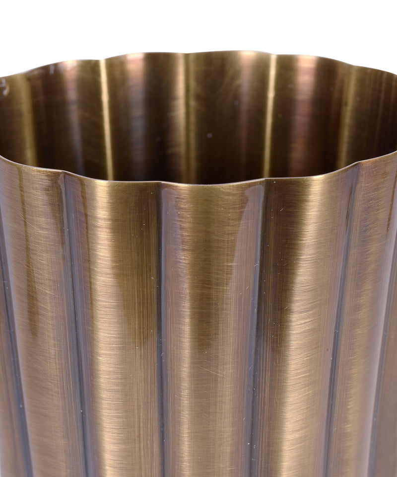 Rebecca Udall Fluted Julep Cup, Brass, Detail