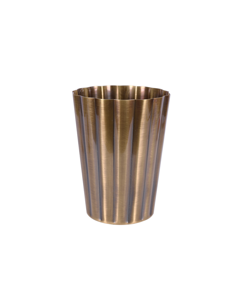 Rebecca Udall Fluted Julep Cup, Brass, Cut Out