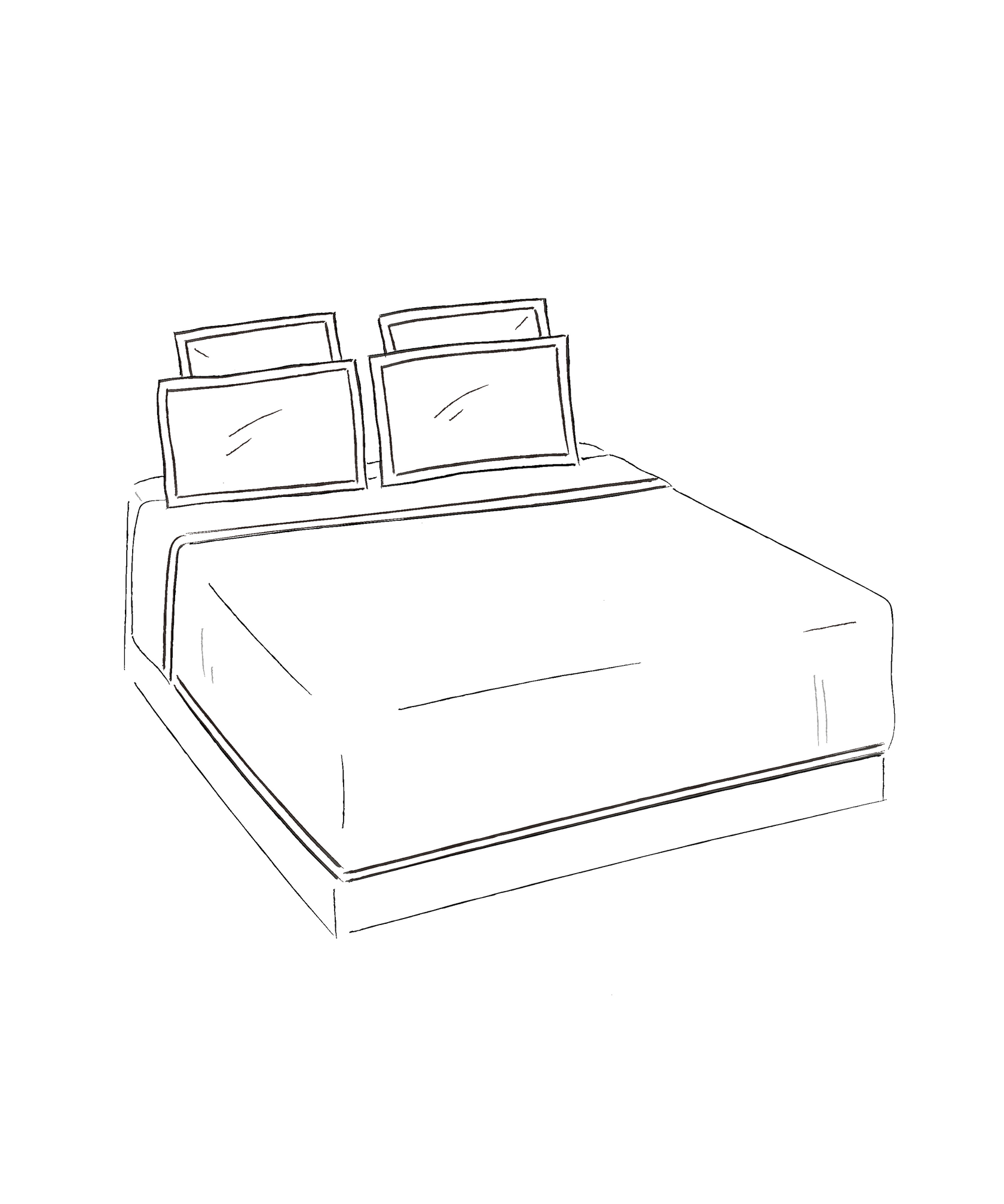 Frame Bed Linen, Steel Blue