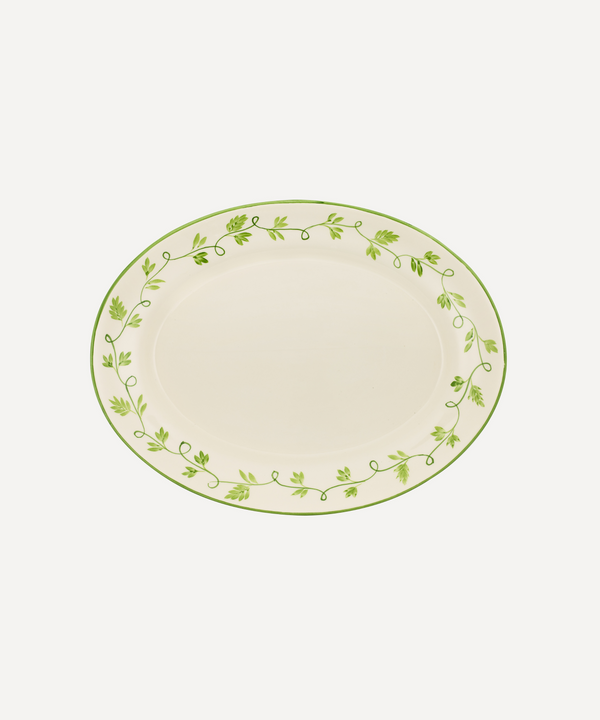 Ava Oval Platter, Green