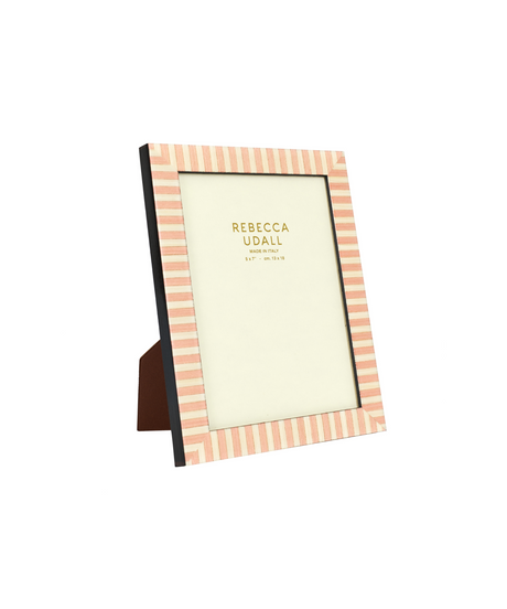 Rebecca Udall, Italian Heritage Pink Stripe Willa Photo Frame