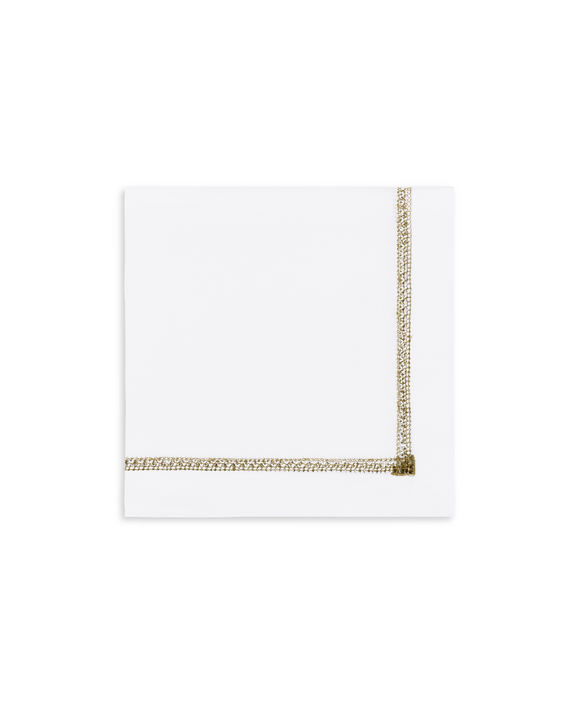 Georgiana Ladderstitch Linen Napkin, Mocha