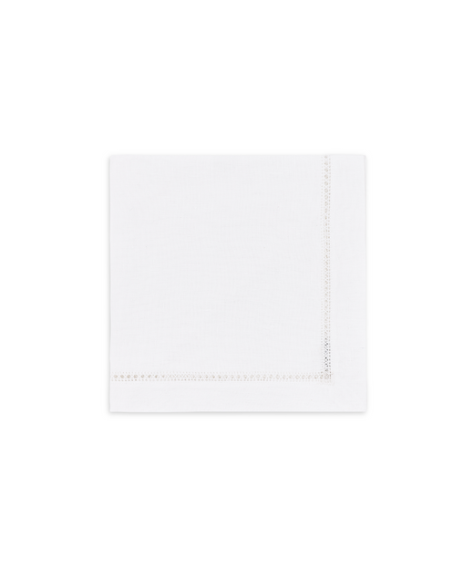 Rebecca Udall Georgiana Ladderstitch Linen Napkin, White, Cut Out