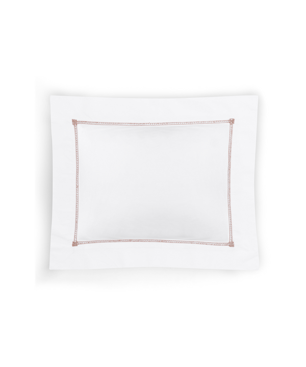 Rebecca Udall Georgiana Ladderstitch Boudoir Pillowcase, Antique Rose, Cut Out