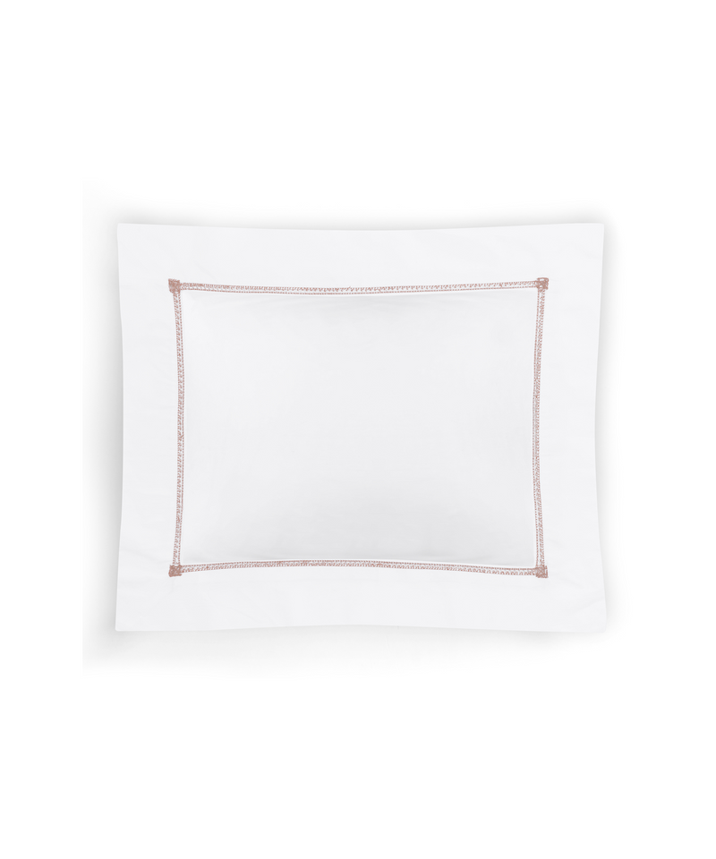 Rebecca Udall Georgiana Ladderstitch Boudoir Pillowcase, Antique Rose, Cut Out