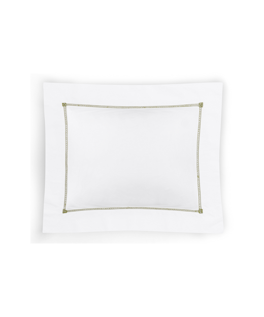 Rebecca Udall Georgiana Ladderstitch Boudoir Pillowcase, Chartreuse, Cut Out
