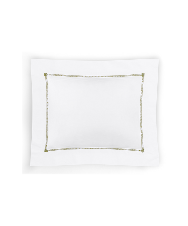 Rebecca Udall Georgiana Ladderstitch Boudoir Pillowcase, Chartreuse, Cut Out