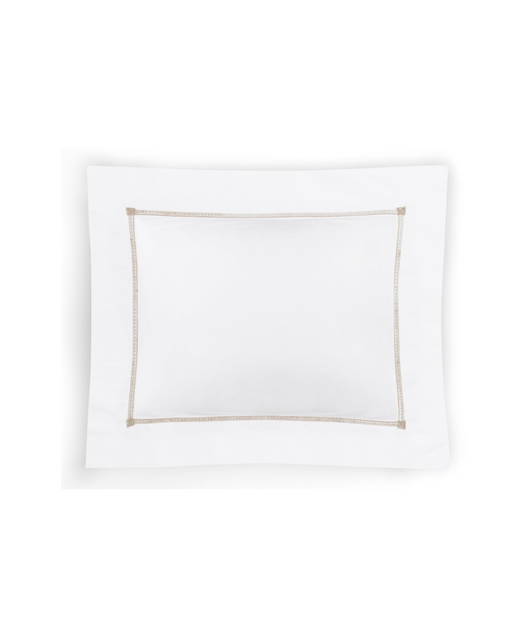 Rebecca Udall Georgiana Ladderstitch Boudoir Pillowcase, Nougat, Cut Out