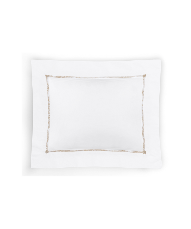 Rebecca Udall Georgiana Ladderstitch Boudoir Pillowcase, Nougat, Cut Out