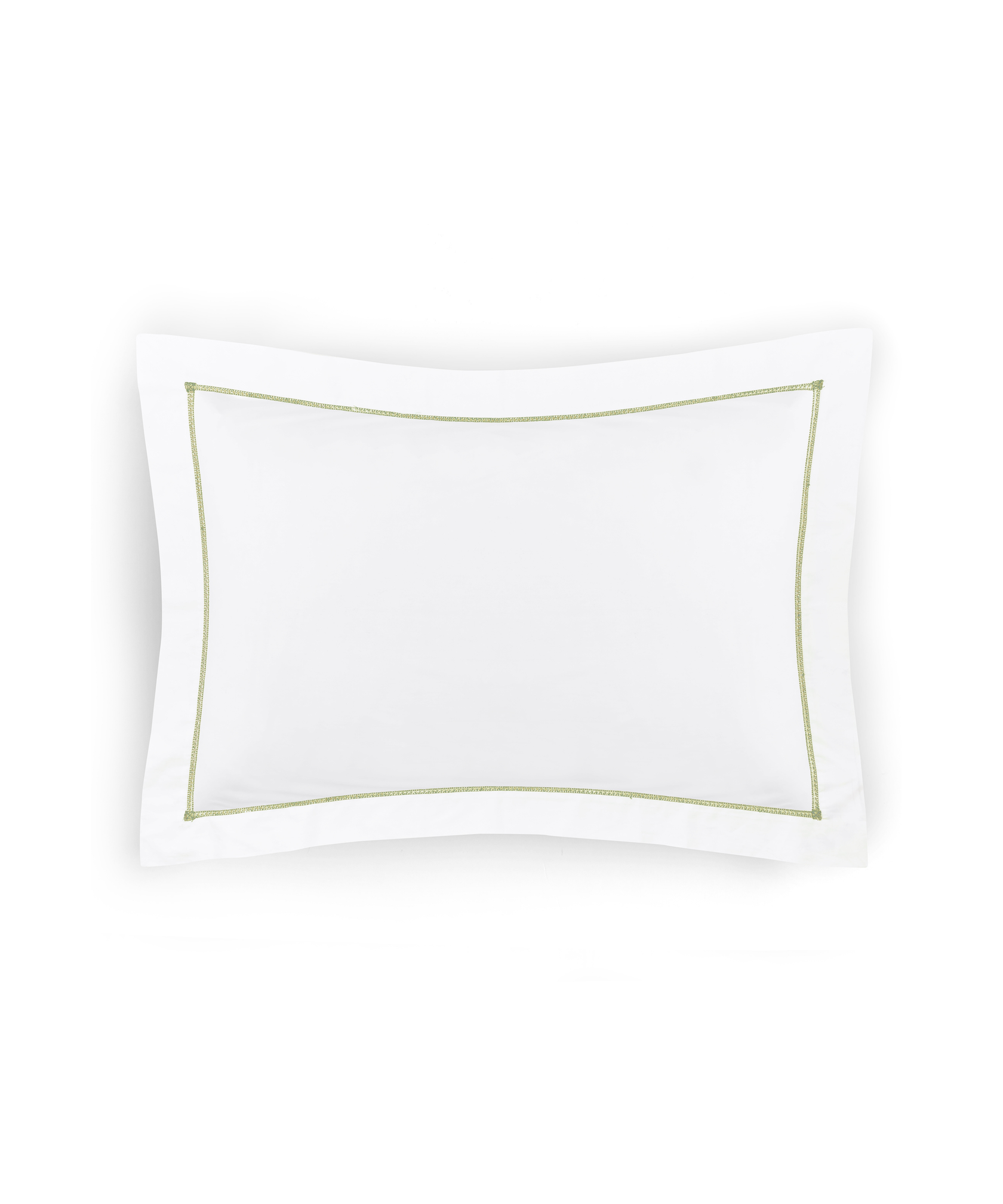 Georgiana Ladderstitch Pillowcase, Sage, Cut Out