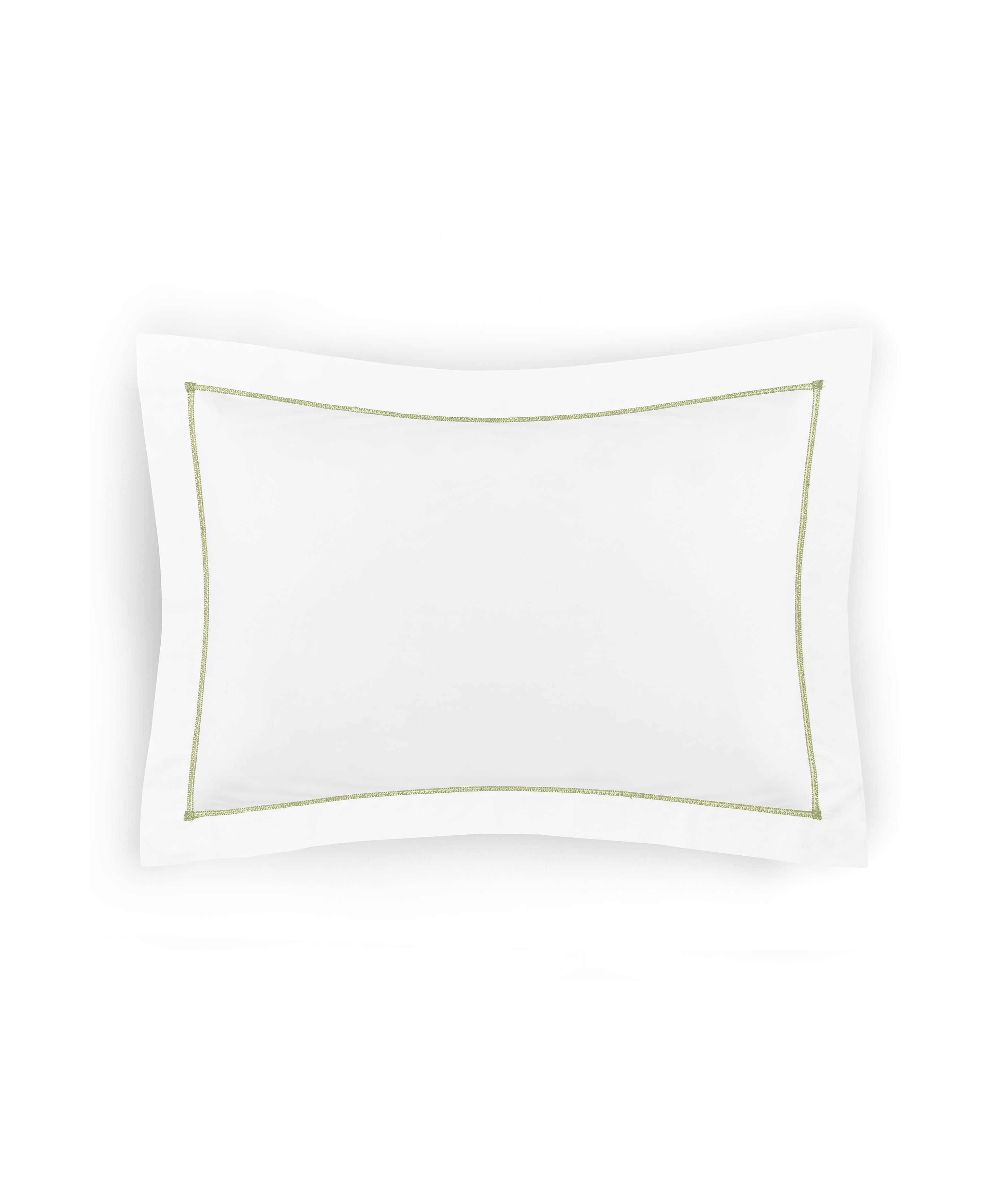 Georgiana Ladderstitch Pillowcase, Sage, Cut Out