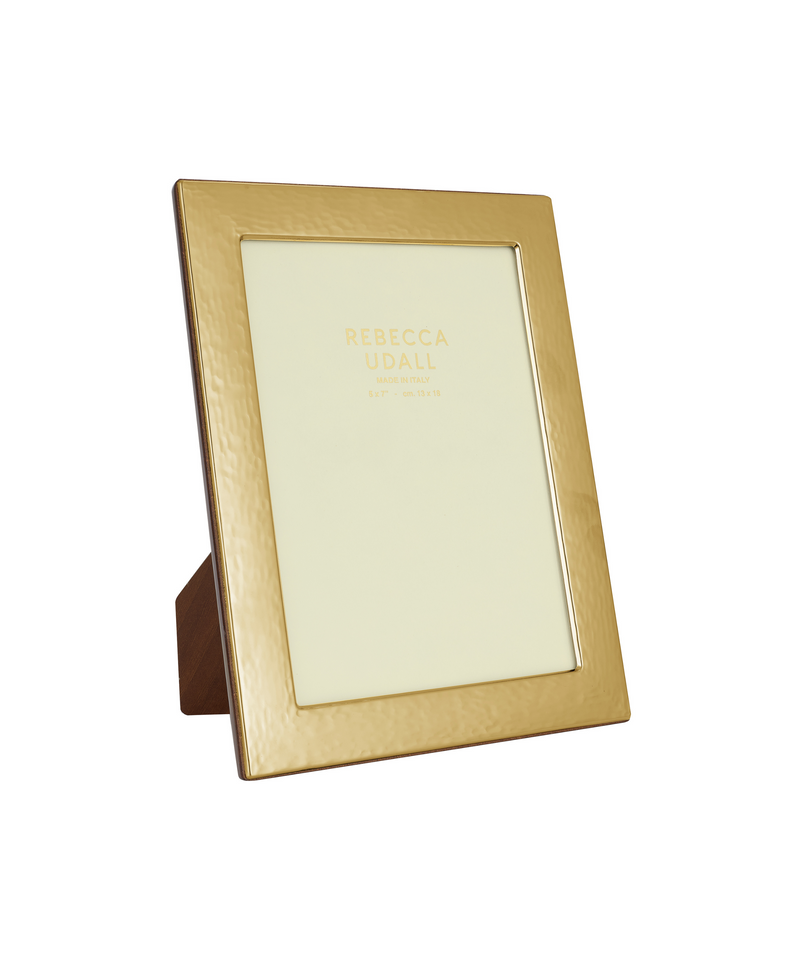 Rebecca Udall Gold Plated Hammered Photo Frame.