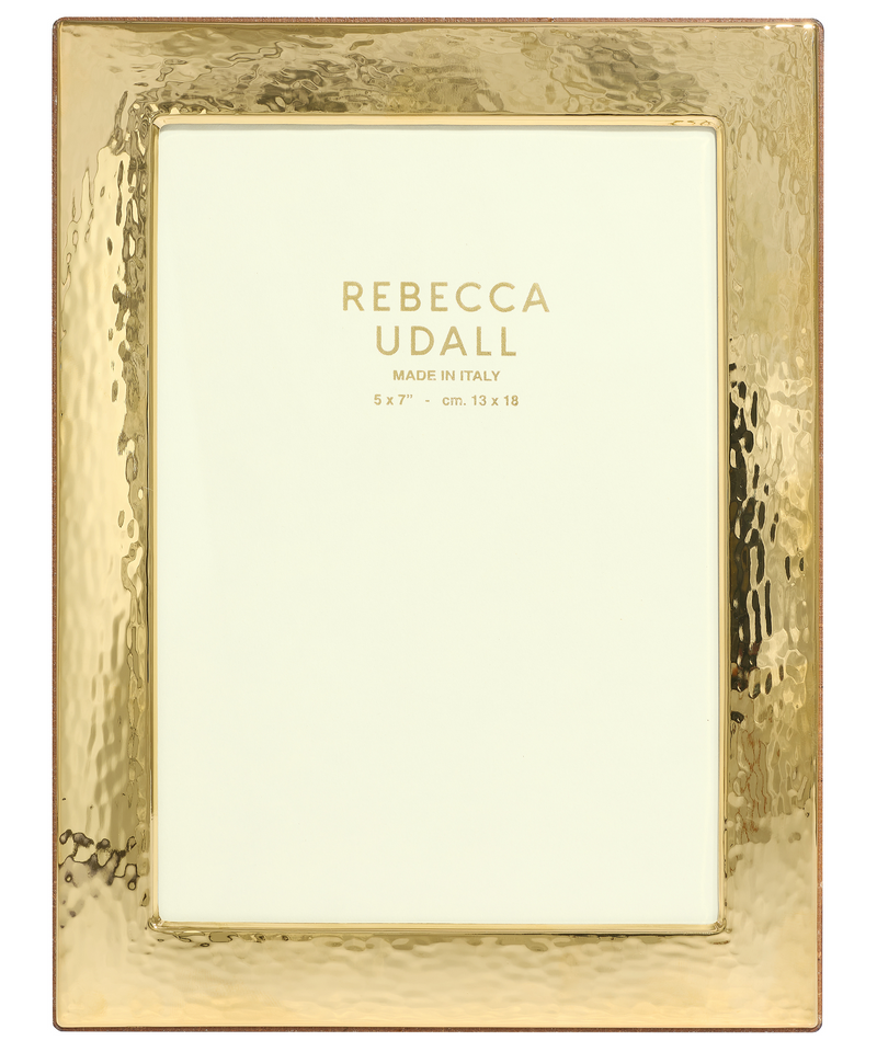 Rebecca Udall Gold Plated Hammered Photo Frame, Detail