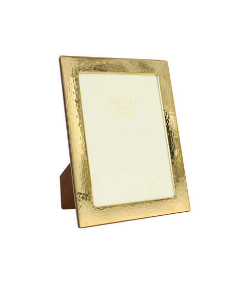 Gold Plated Hammered Photo Frame, Cut Out