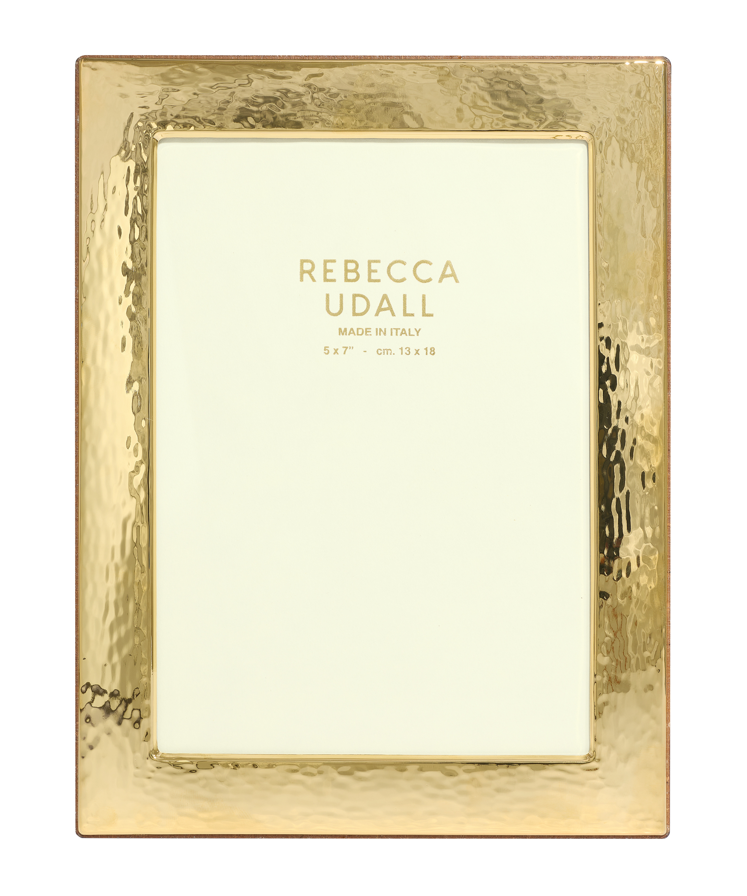 Gold Plated Hammered Photo Frame, Cut Out, Detail