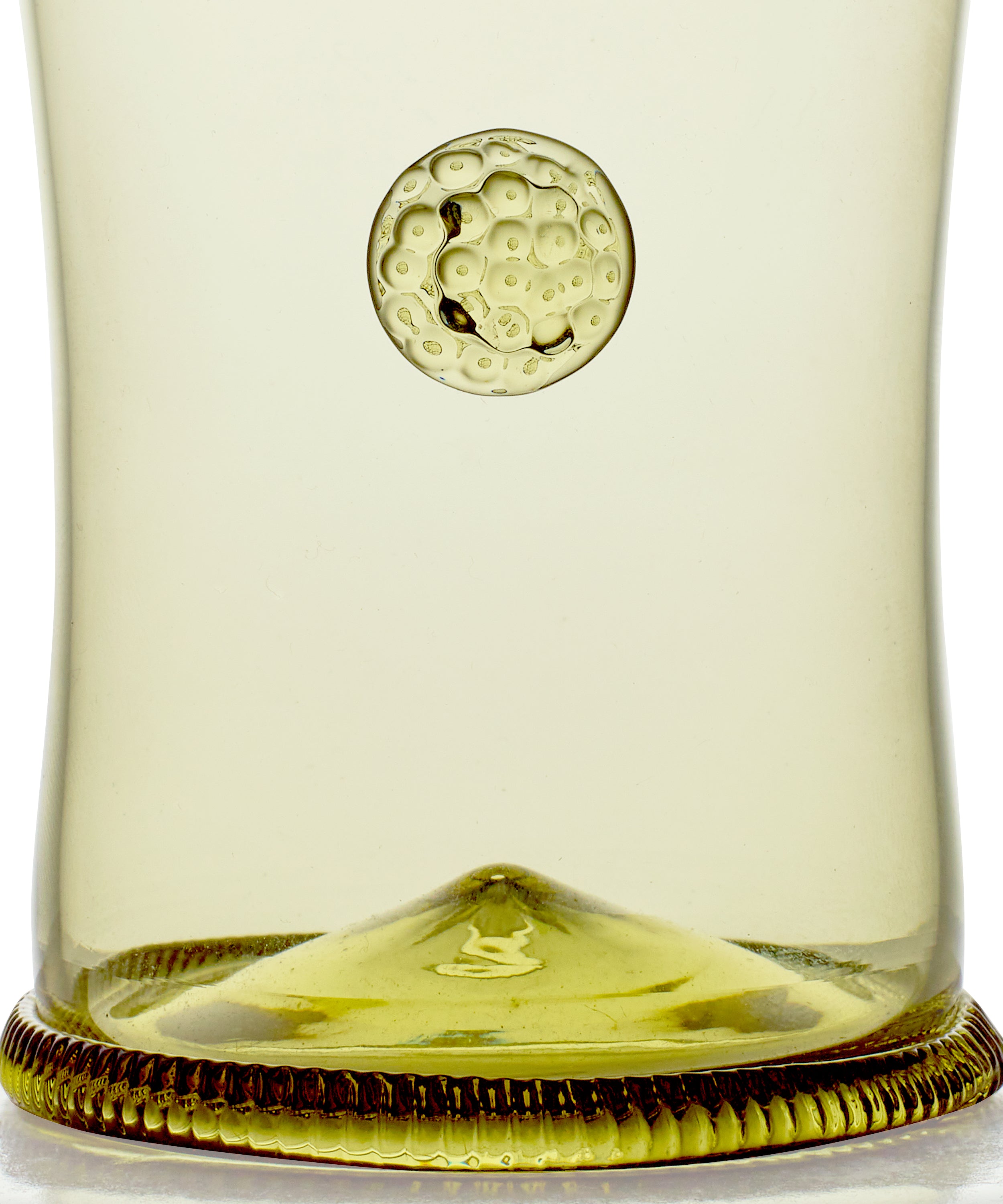 Rebecca Udall Henrietta Handblown Tumbler, Green Base 3D Detailing