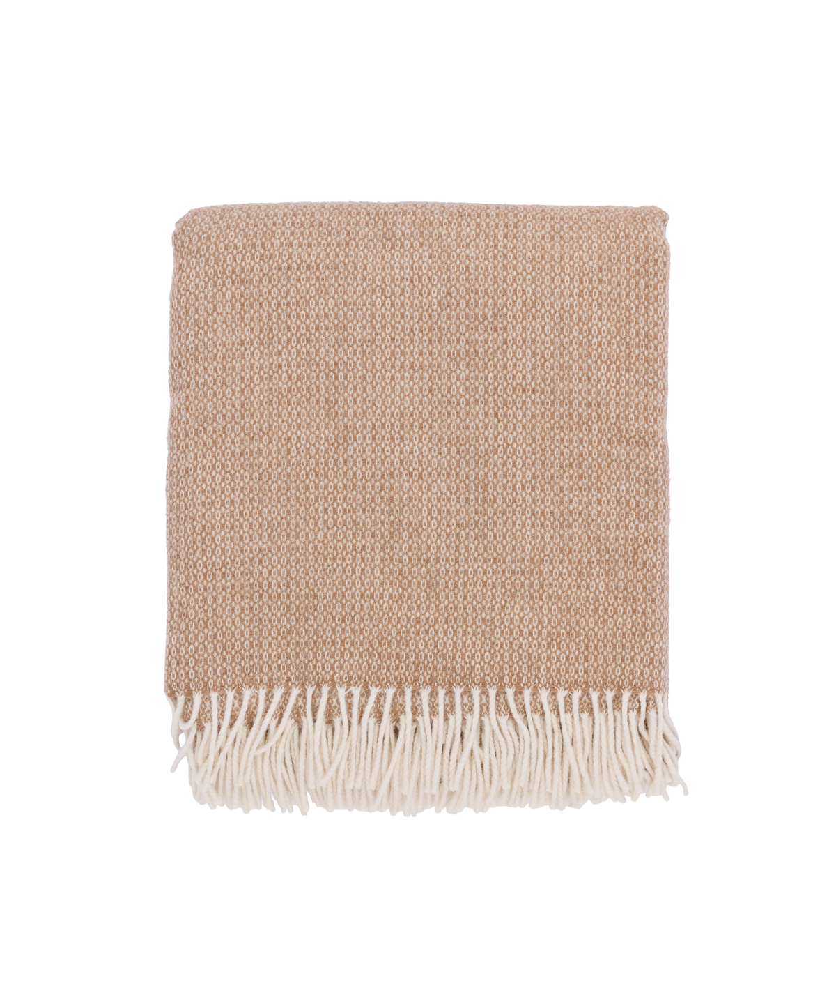 Ida Lambswool Blanket, Nougat