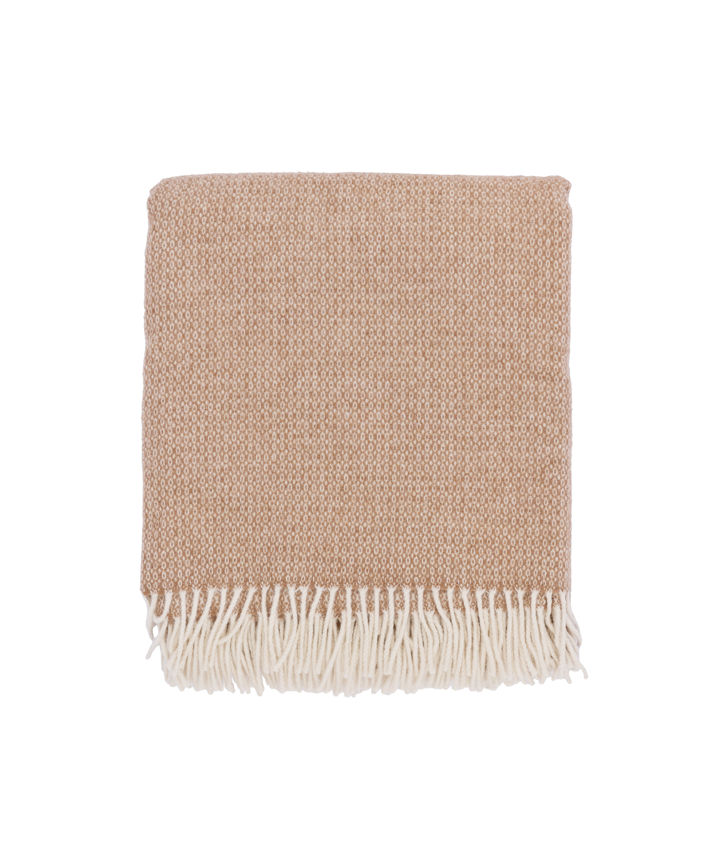 Ida Lambswool Blanket, Nougat