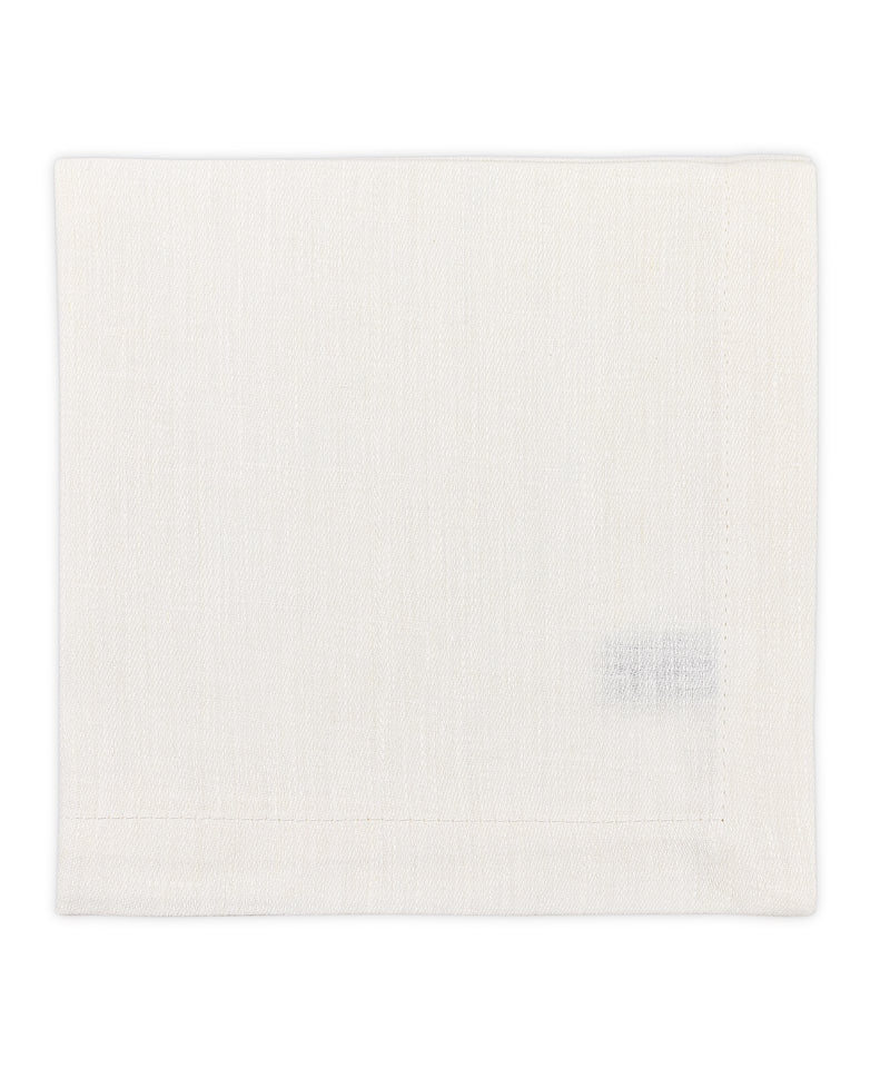 Jacquard Linen Napkin, White