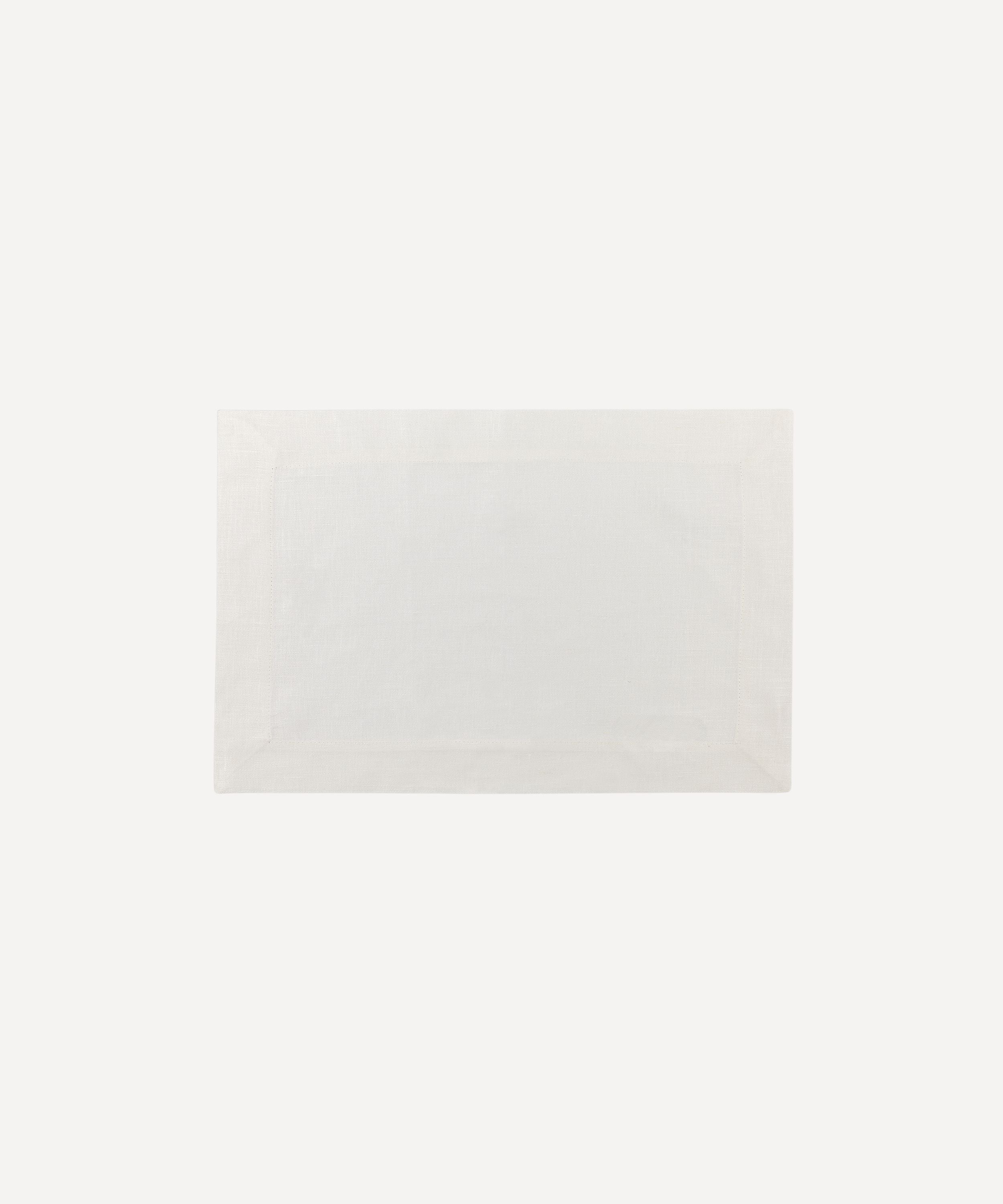 Rebecca Udall Jacquard Linen Placemat, White