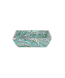 Aptware Marble Ceramic Medium Vide Poche, Lagoon Blue Green, Cut Out