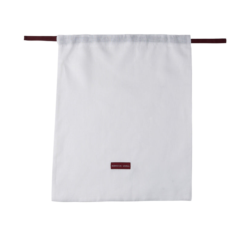 Ruffle Linen Tablecloth, White