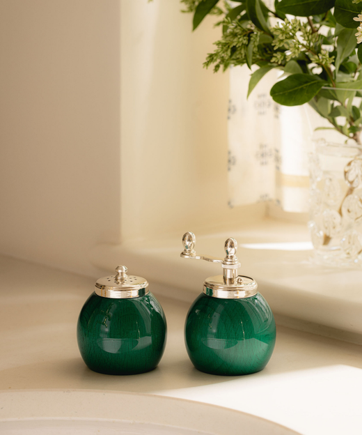 Lucia Salt & Pepper Mill Set, Green
