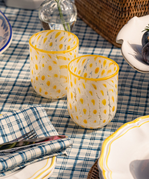 Daisy Millefiori Murano Glass Tumbler
