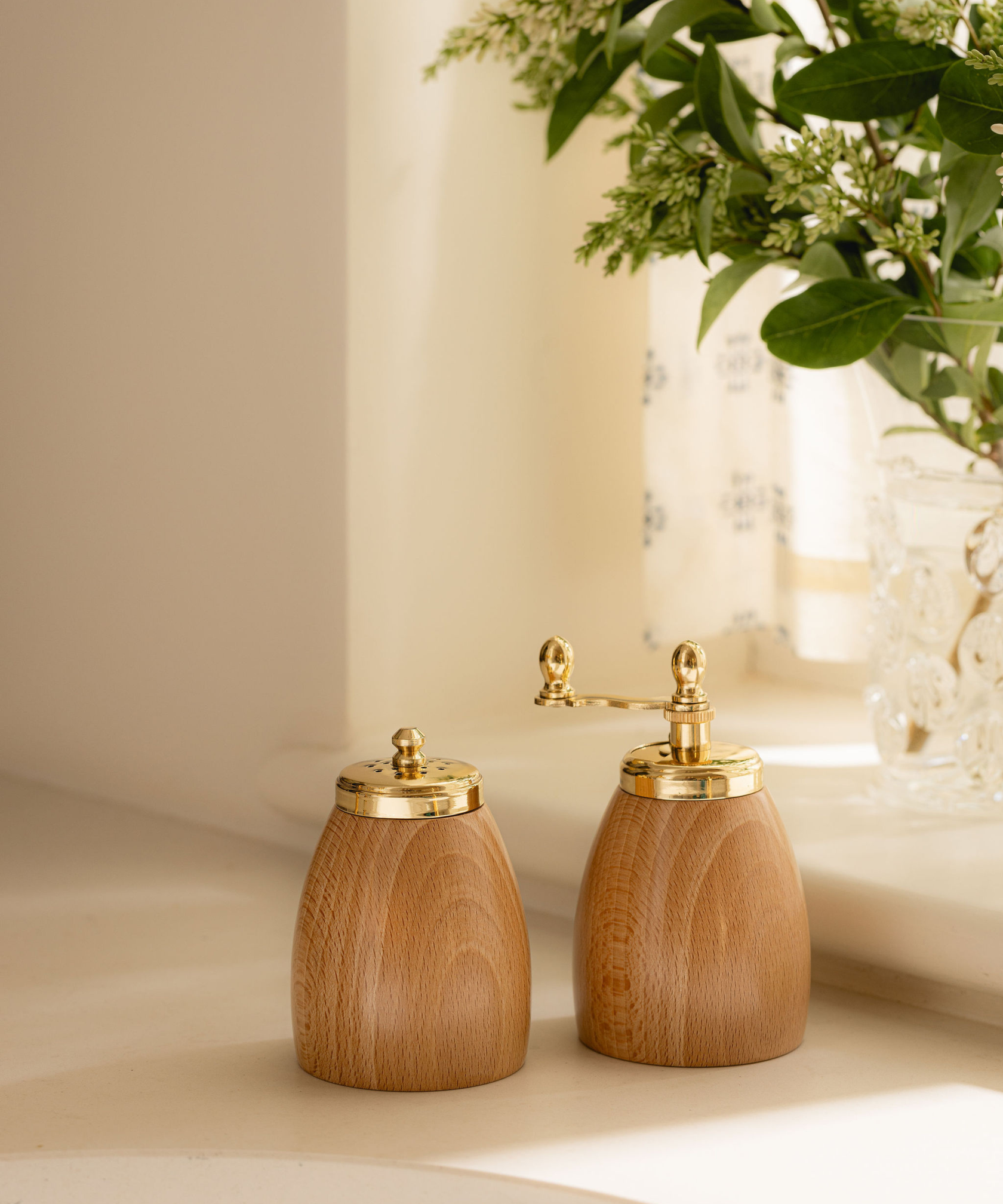 Allegra Salt & Pepper Mill Set, Natural