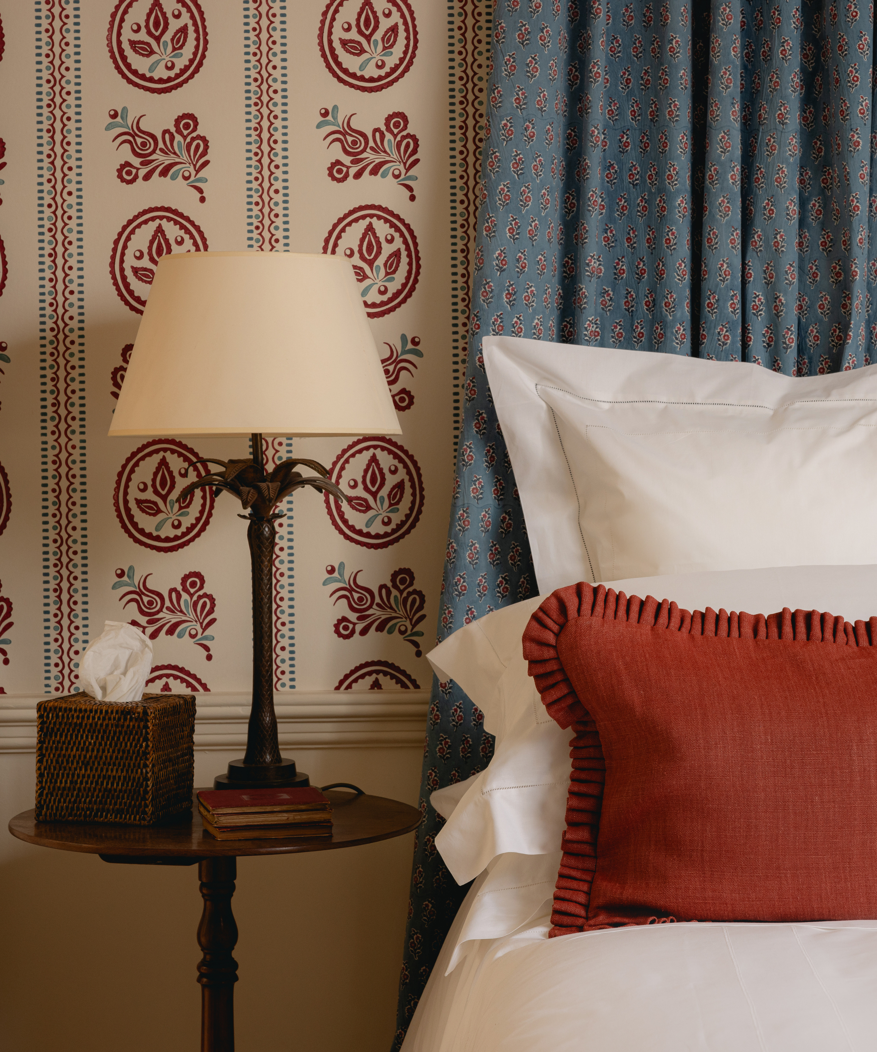 Estelle Pleated Linen Cushion, Saffron