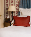 Estelle Pleated Linen Cushion, Saffron