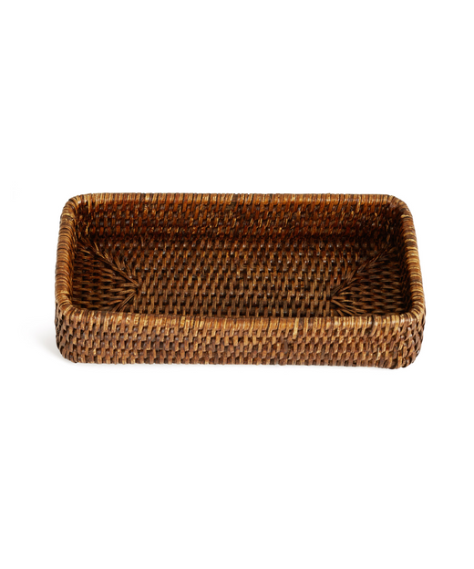Rattan Vanity Tray, Brown