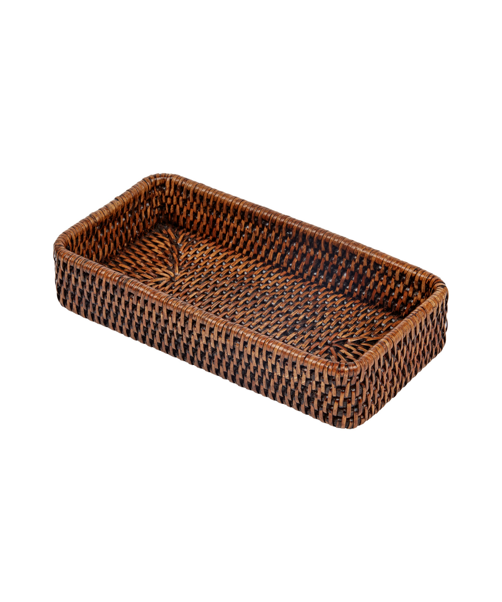 Rattan Vanity Tray, Brown