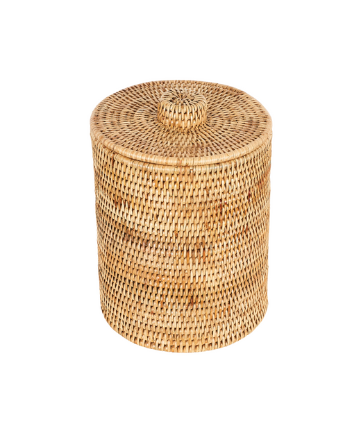 Rattan Bathroom Bins, Natural