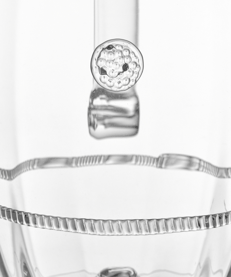 Rebecca Udall, Loretta Handblown Crystal Glass Jug, 3D Detailing Close Up